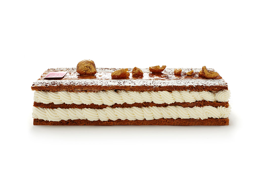 Mille-Feuille de l'Hiver : pâte feuilleté, crème de marron chantilly