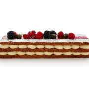 Mille-Feuille Vanille : pâte feuilleté et crème vanille ou framboises fraiches chantilly