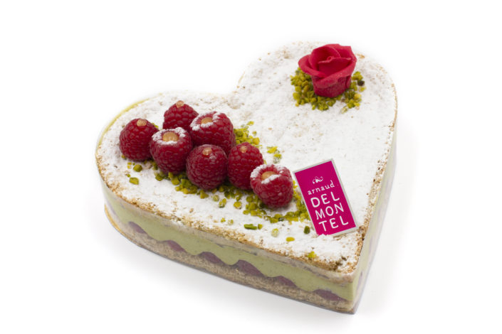 Framboisier en coeur et sa rose spécial Fête des mères d'Arnaud Delmontel